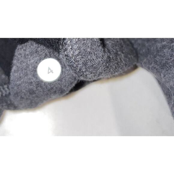 LULULEMON Women’s Size 4 Savasana Wrap Jacket Gray French Buttons Thick - Picture 5 of 7